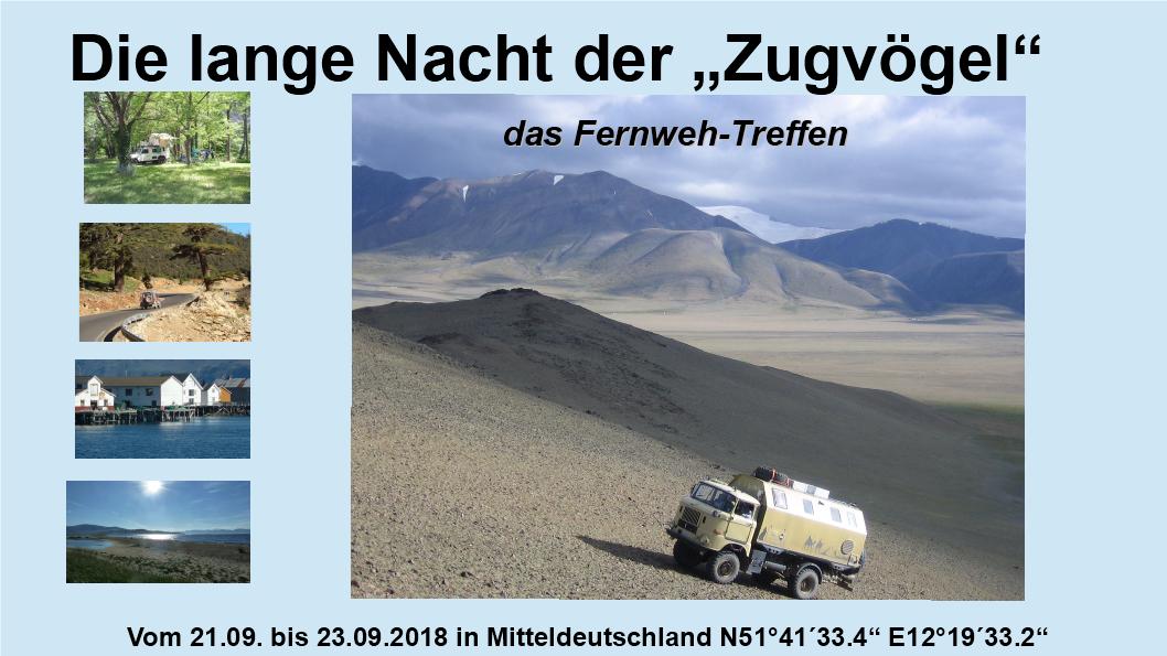 Die lange Nacht der Zugvögel - Fernweh-Treffen