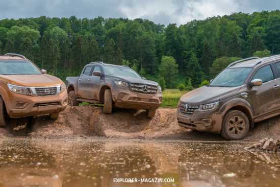 Pickuptest – Nissan Navara gegen Renault Alaskan und Mercedes X-Klasse