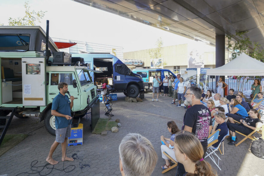 Die Aktionsfläche des explorer auf dem Caravon Salon 2022
