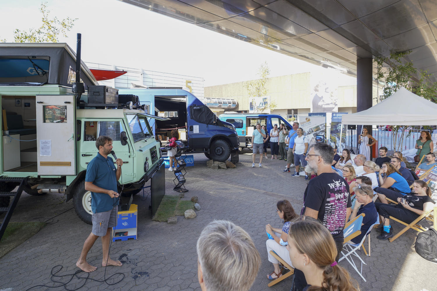 Die Aktionsfläche des explorer auf dem Caravon Salon 2022
